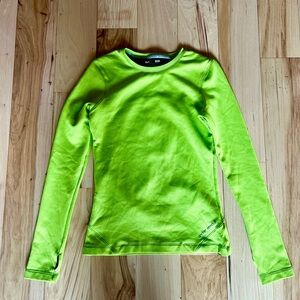 Under Armour Neon Green Fitted Top - Size S- Cute and Comfortable!